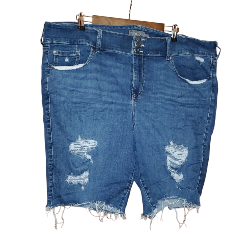 Torrid Distressed Jean Shorts 26